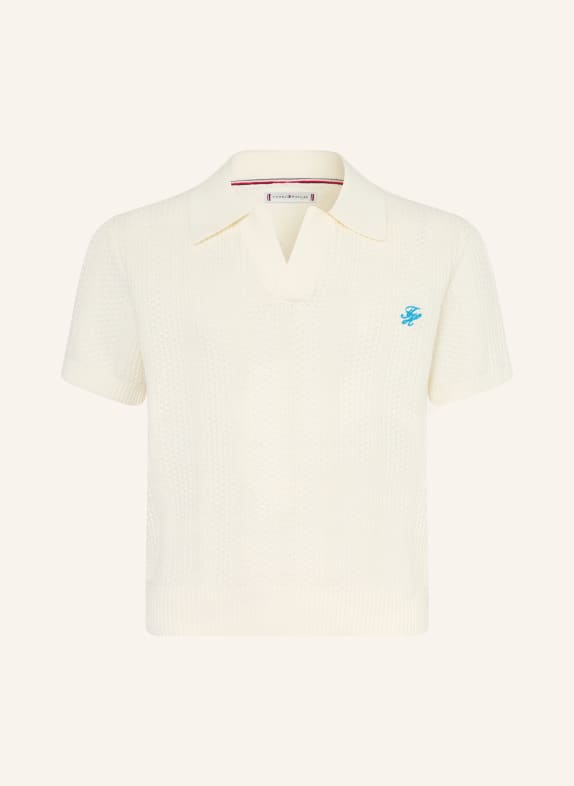 TOMMY HILFIGER Gebreid poloshirt ECRU
