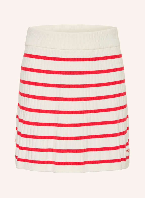 TOMMY HILFIGER Strickrock WEISS / ROT