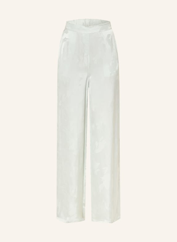 Calvin Klein Spodnie z satyny JASNOZIELONY