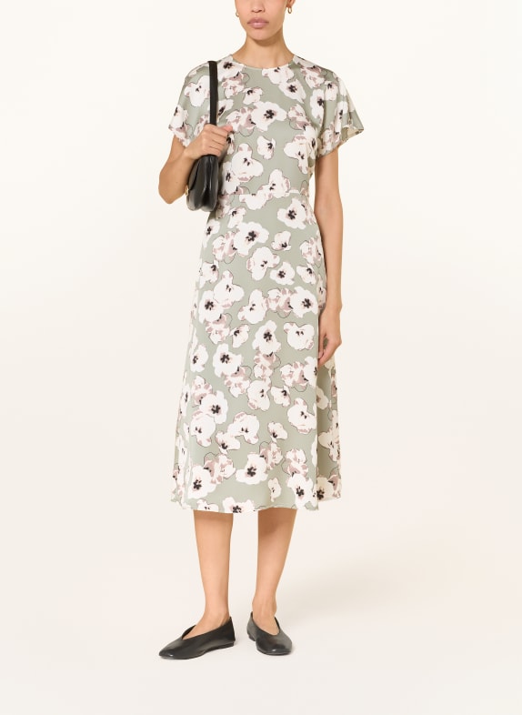 Calvin Klein robe en satin VERT CLAIR / TAUPE / BLANC