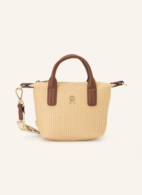 TOMMY HILFIGER Handtasche BEIGE / BRAUN