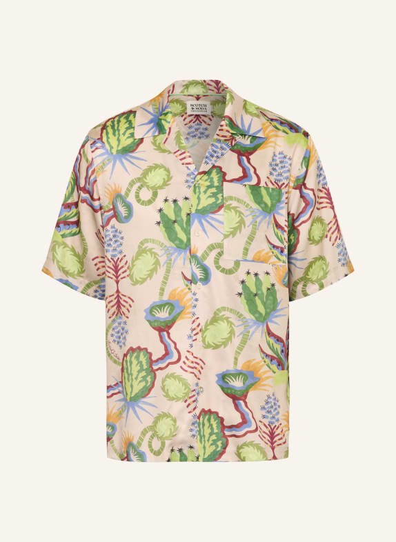 SCOTCH & SODA Resorthemd Relaxed Fit GRÜN / DUNKELROT / BLAU