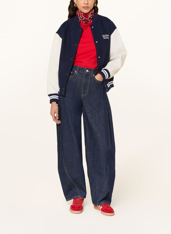 Red Bull RACING x PEPE JEANS Collegejasje van verschillende materialen DONKERBLAUW / CRÈME / ROOD