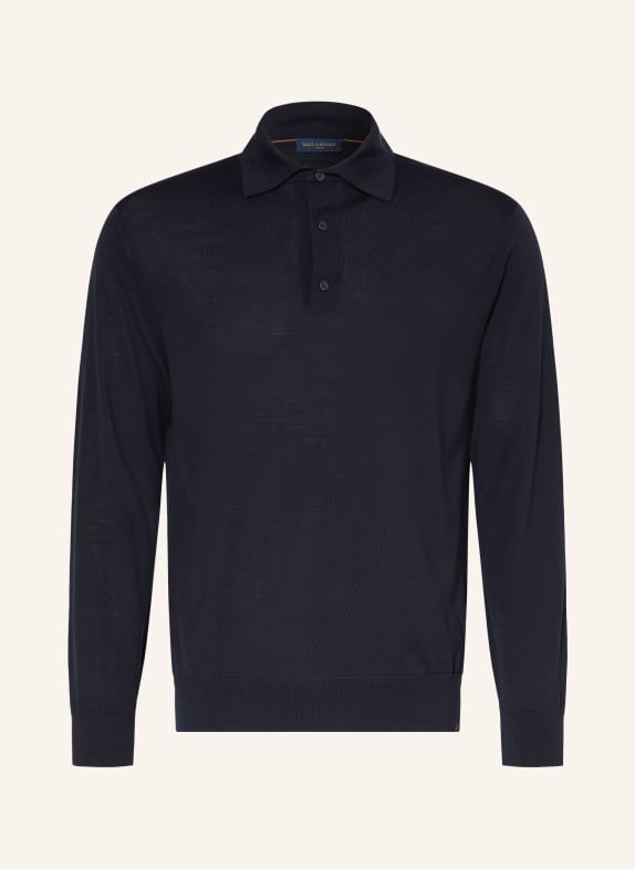 PAUL & SHARK Polo en maille Regular Fit en laine mérinos BLEU FONCÉ