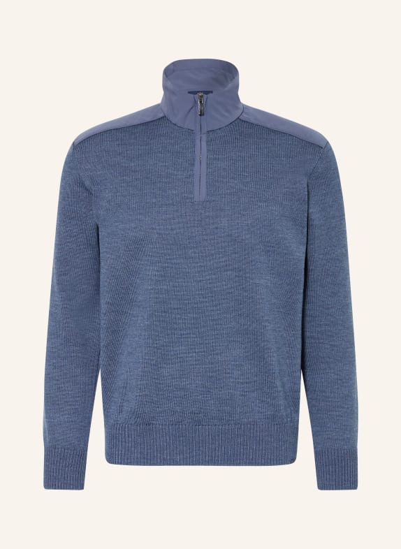 PAUL & SHARK Troyer in een mix van materialen BLAUW