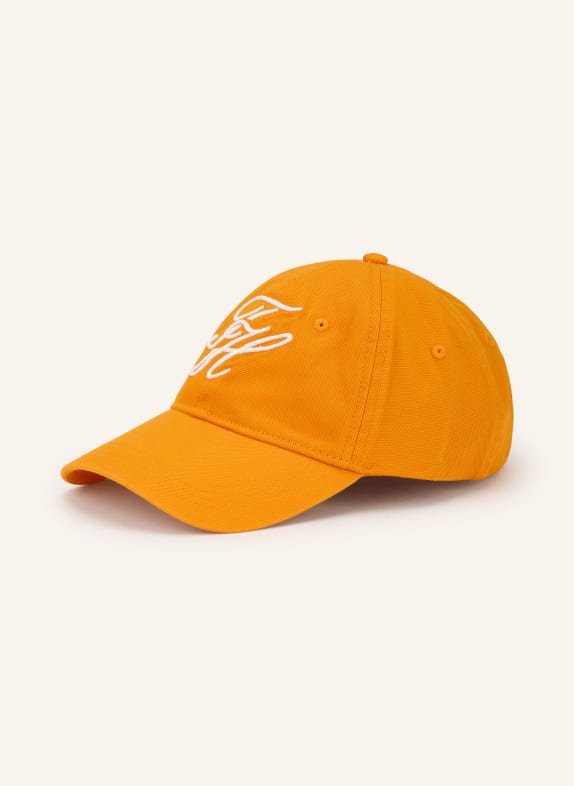 TOMMY HILFIGER Cap ORANGE / WEISS