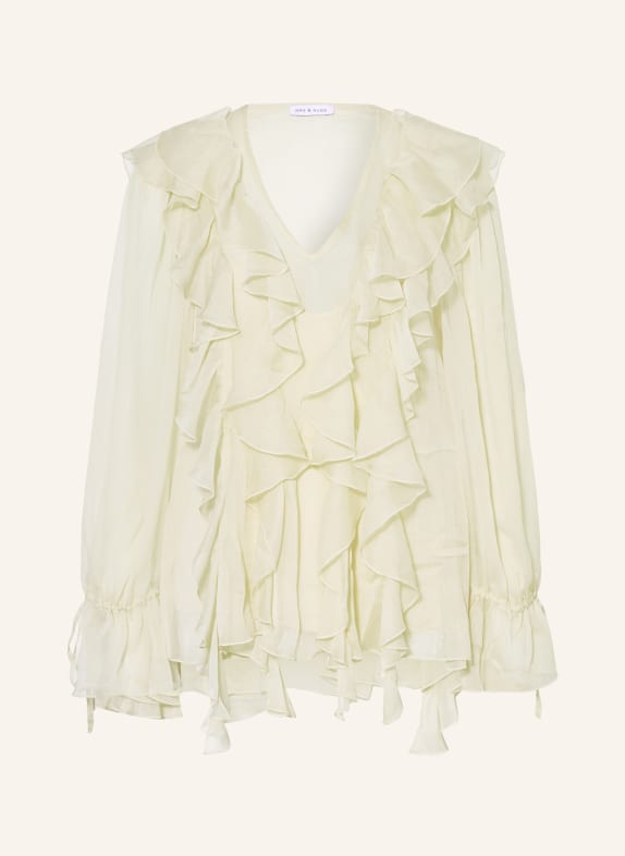 MRS & HUGS Chemisier à volants CRÈME