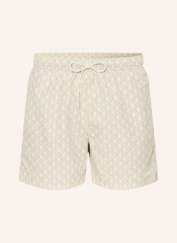 Calvin Klein zwemshort ECRU / LICHTBRUIN