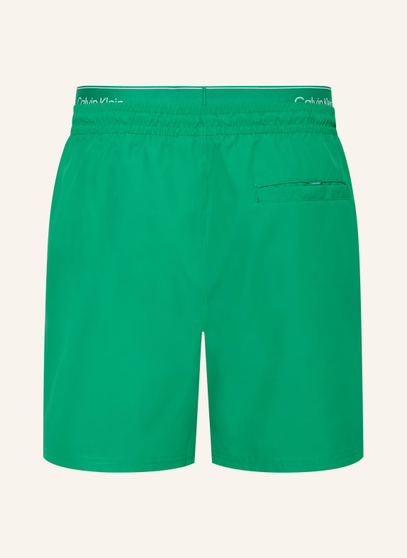 Calvin Klein zwemshort GROEN / WIT