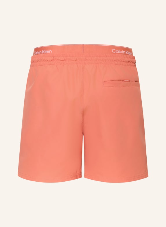 Calvin Klein zwemshort ZALM / WIT