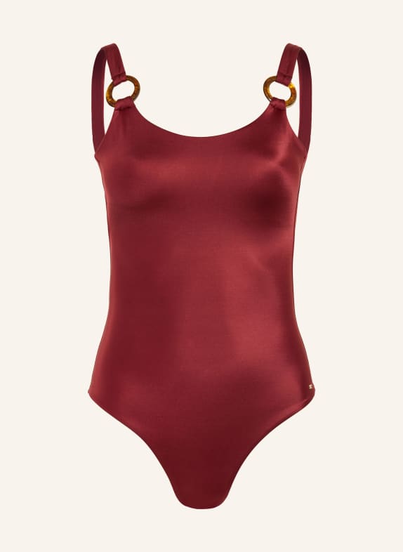 TOMMY HILFIGER maillot de bain ROUGE FONCÉ