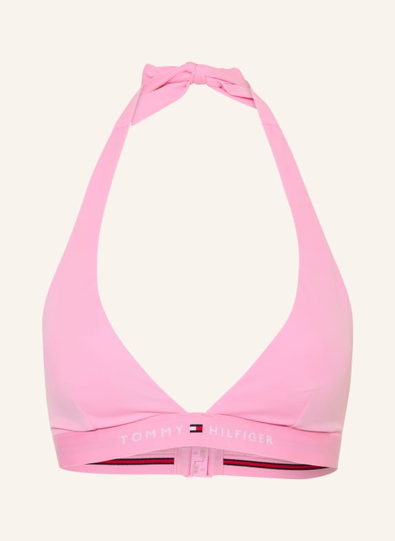 TOMMY HILFIGER Górna część bikini z wiązaniem na szyi RÓŻOWY