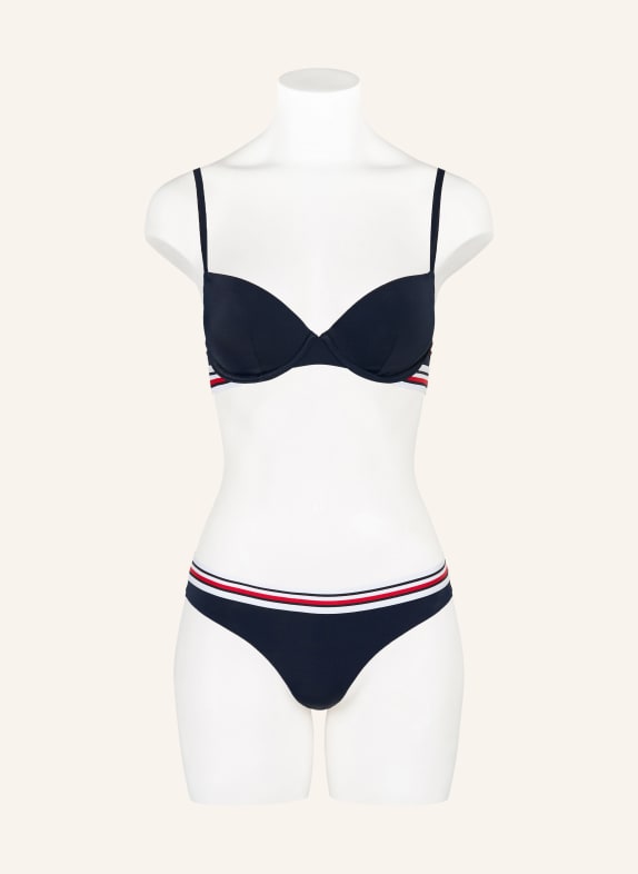 TOMMY HILFIGER Push-up bikinitop DONKERBLAUW / ROOD / WIT