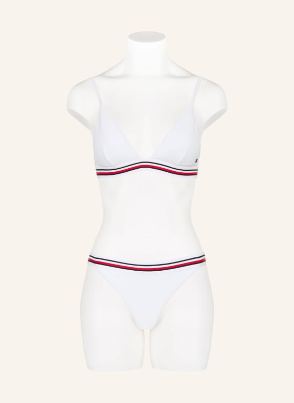 TOMMY HILFIGER Triangel bikinitop WIT / ROOD / DONKERBLAUW