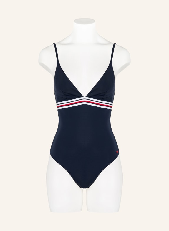 TOMMY HILFIGER badpak DONKERBLAUW / ROOD / WIT