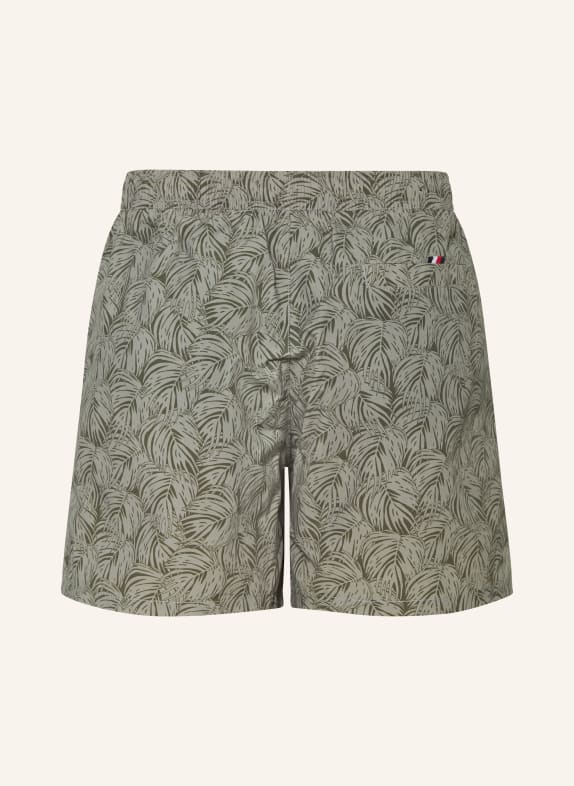 TOMMY HILFIGER zwemshort GROEN / WIT