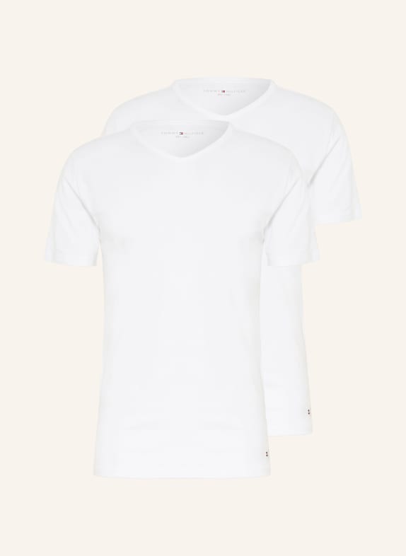TOMMY HILFIGER 3-pack V-neck shirts WHITE