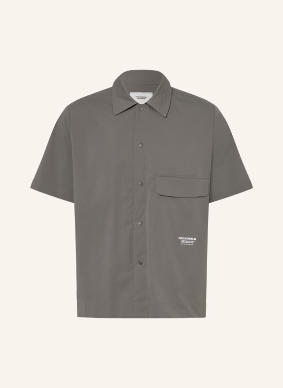 PAS NORMAL STUDIOS Kurzarm-Hemd OFF RACE LIGHT TECH DUNKELGRAU