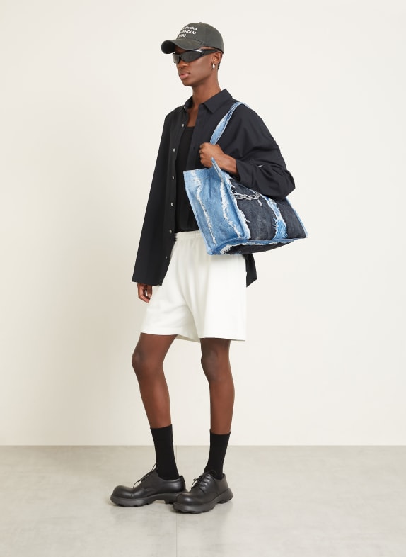 Acne Studios boodschappentas BLAUW / WIT / ZWART
