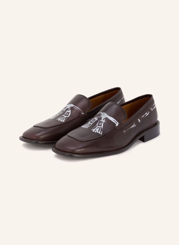 Acne Studios Loafer DUNKELBRAUN / WEISS
