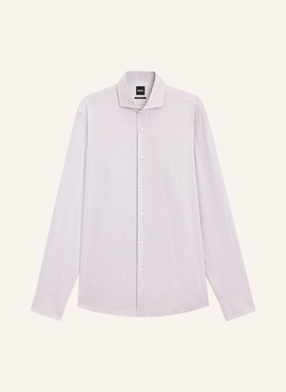 BOSS Overhemd JOE Regular Fit BRUIN / WIT