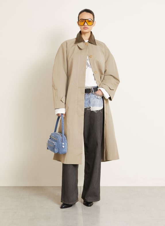 Acne Studios trencz SZARY / KHAKI