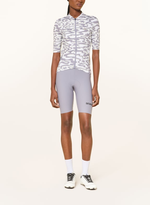 CAFÉ DU CYCLISTE Fietsshirt LAURETTE WIT / DONKERGRIJS / LICHTGEEL