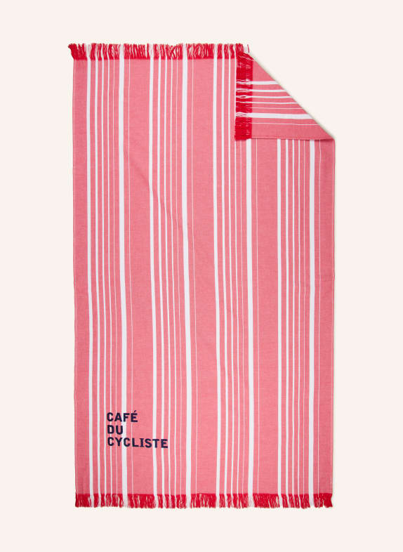 CAFÉ DU CYCLISTE strandlaken ROOD / WIT