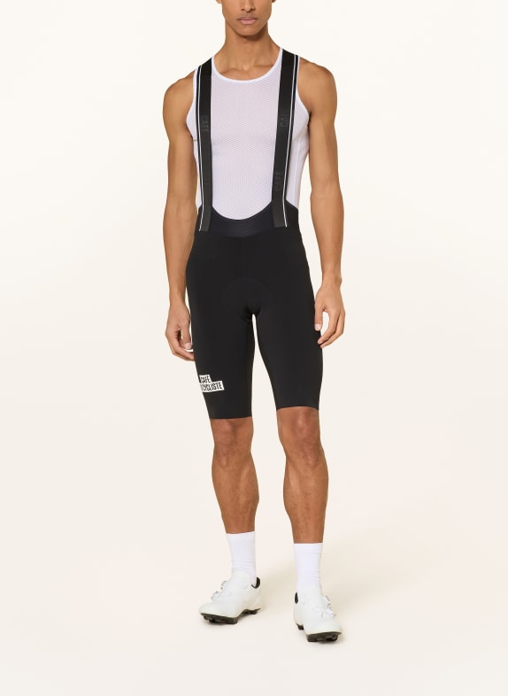 CAFÉ DU CYCLISTE Fietsbroek VICTOIRE met bretels en gewatteerd inzetstuk ZWART