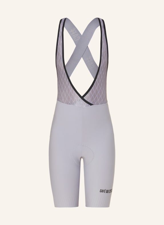 CAFÉ DU CYCLISTE GRAZIELLA cycling shorts with straps and a padded insert BLUE GRAY