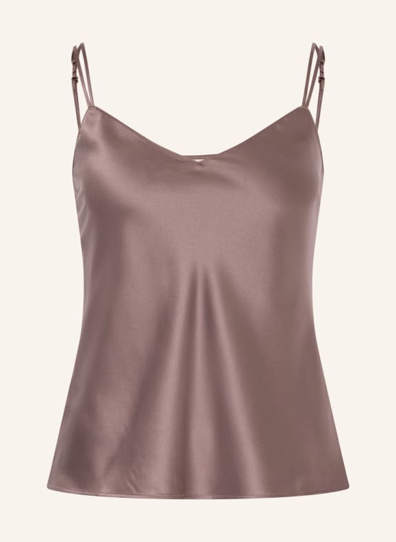 Calvin Klein Slaaptop van satijn TAUPE