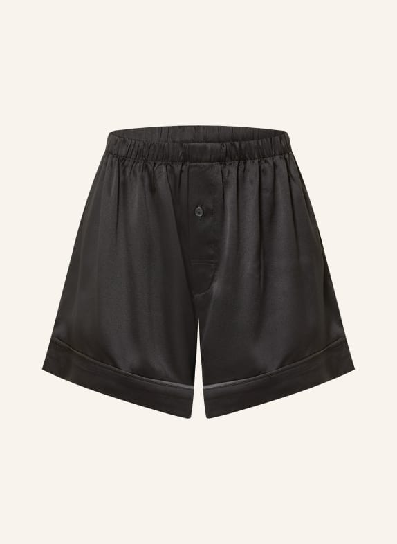 Calvin Klein Slaapshort SATIN SHEEN van satijn ZWART / DONKERGRIJS