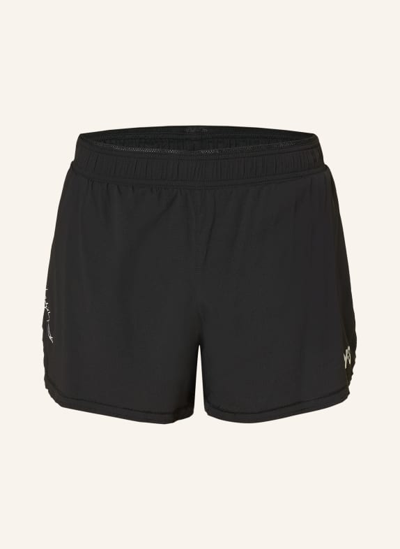 Y-3 2v1 běžecké šortky Y-3 RUNNING ČERNÁ / BÍLÁ