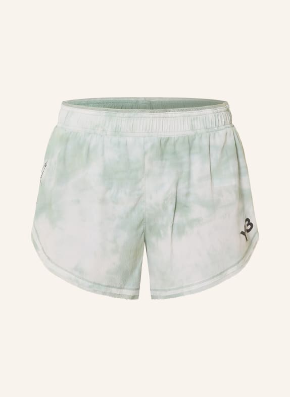 Y-3 2-in-1-hardloopbroek LICHTGROEN / WIT