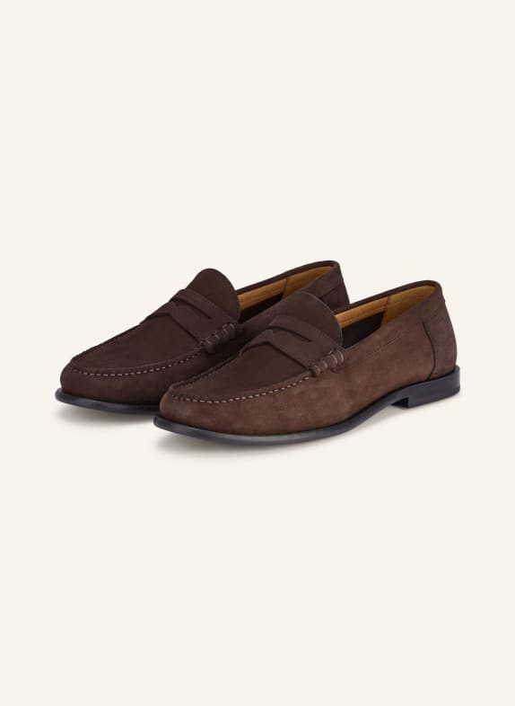 BOSS Penny-loafer TEVAN MARRON FONCÉ