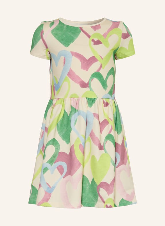 s.Oliver RED Jerseykleid GRÜN / ALTROSA / NEONGRÜN