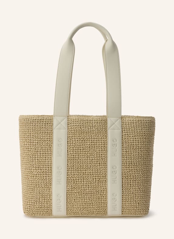 HUGO Shopper BECKY ECRU / LIGHT BROWN