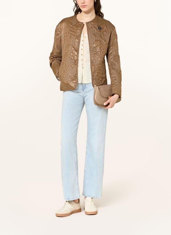 Blauer Veste matelassée QUEEN MARRON