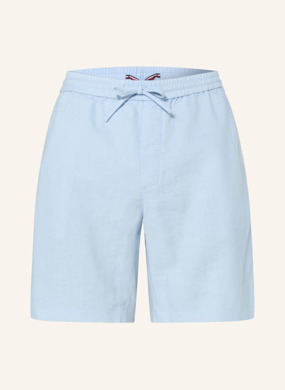 TOMMY HILFIGER Leinenshorts DOVER Regular Fit HELLBLAU