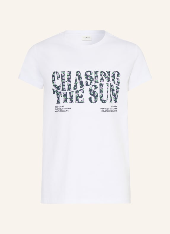 s.Oliver RED T-shirt WIT / LICHTPAARS / ZWART