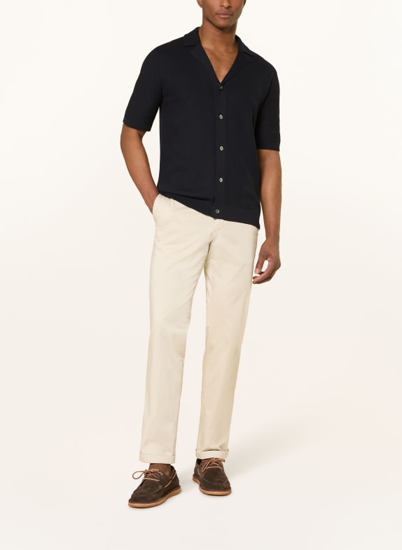 PROFUOMO Resorthemd Regular Fit DONKERBLAUW