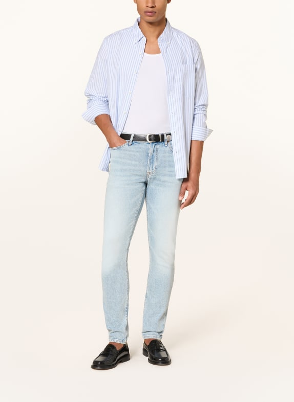 Calvin Klein Jeans Jeans met slanke taps toelopende pasvorm EF8 MARBLED BEACON