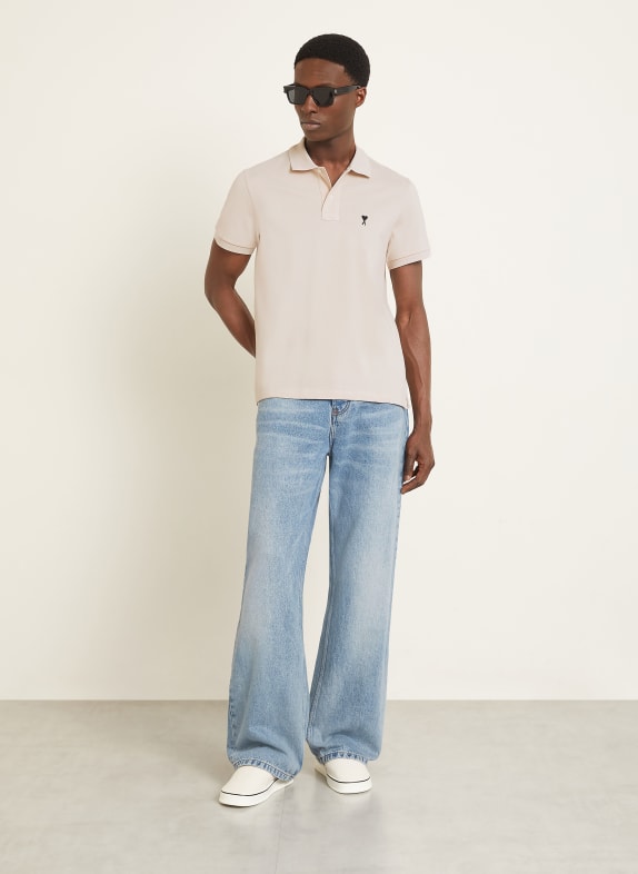 AMI PARIS Piqué poloshirt BEIGE
