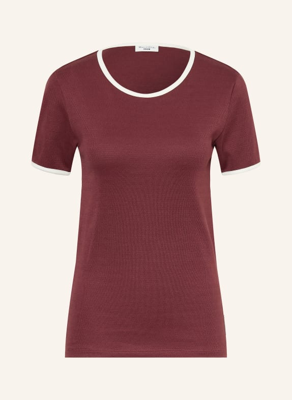 Marc O'Polo DENIM T-Shirt DUNKELROT / CREME