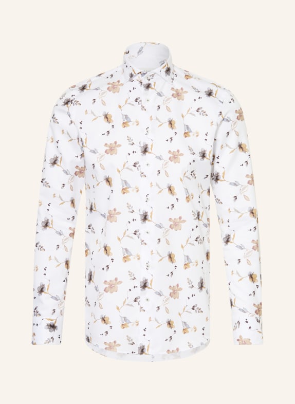 PROFUOMO Hemd Slim Fit WEISS / BRAUN / GRAU