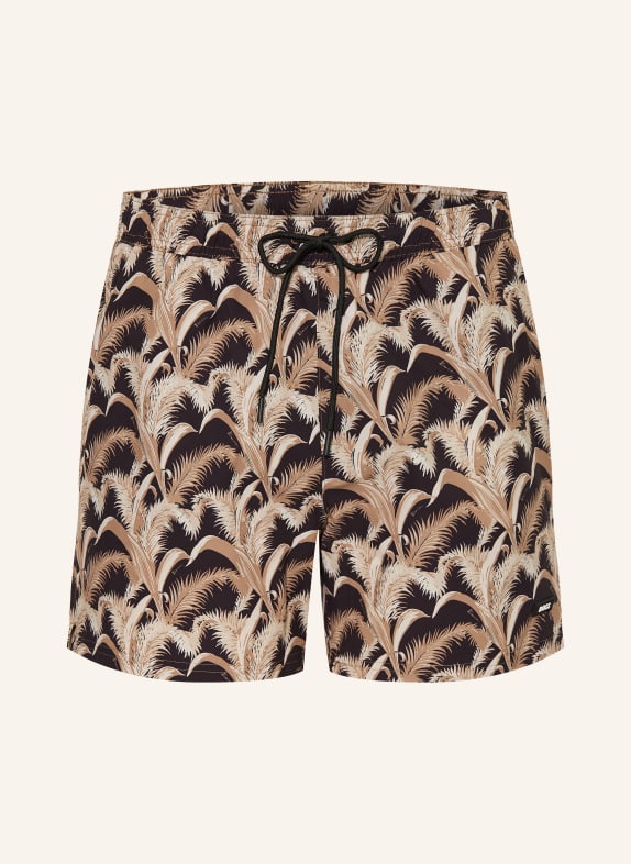 BOSS Badeshorts PIKE SCHWARZ / KHAKI