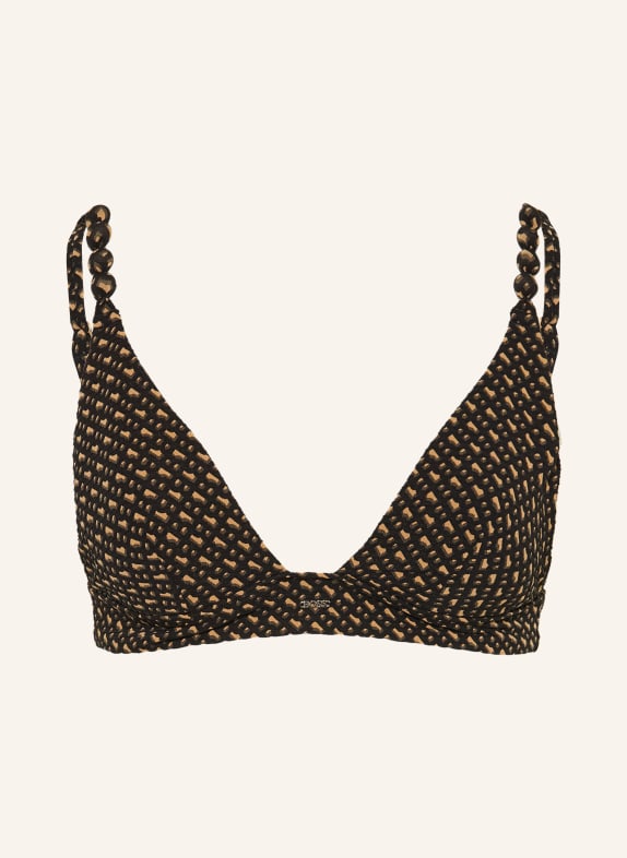 BOSS Triangel-Bikini-Top BOSS PEARL SCHWARZ / CAMEL
