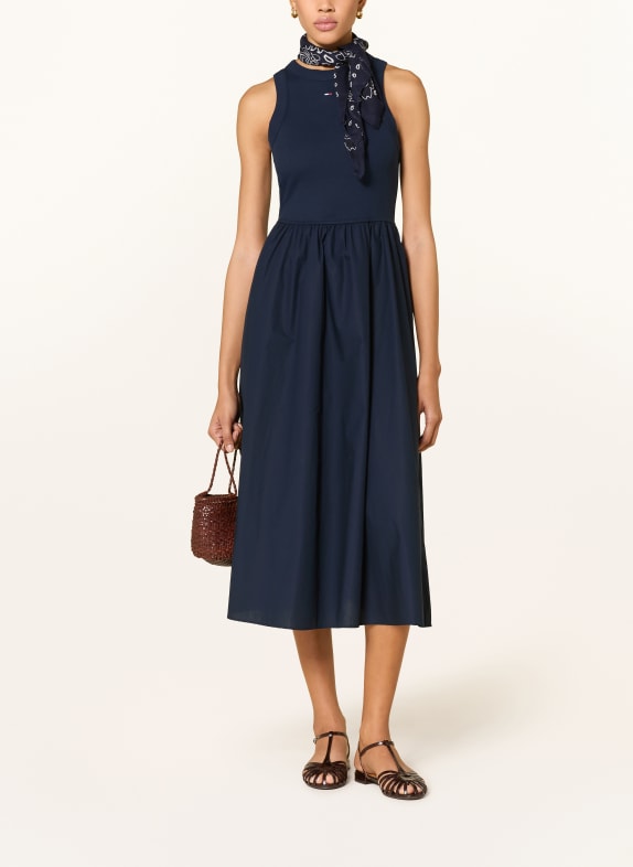 TOMMY JEANS Kleid im Materialmix DUNKELBLAU