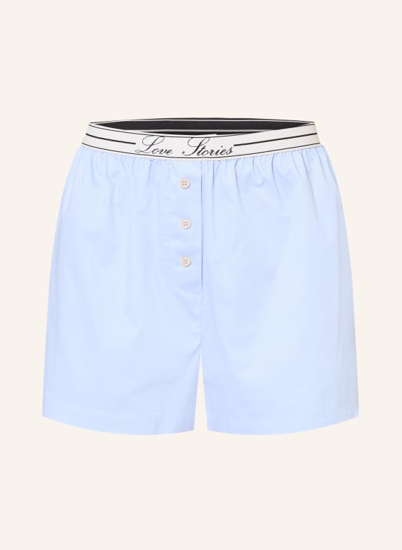 LOVE Stories Slaapshort JAMES LICHTBLAUW / ZWART