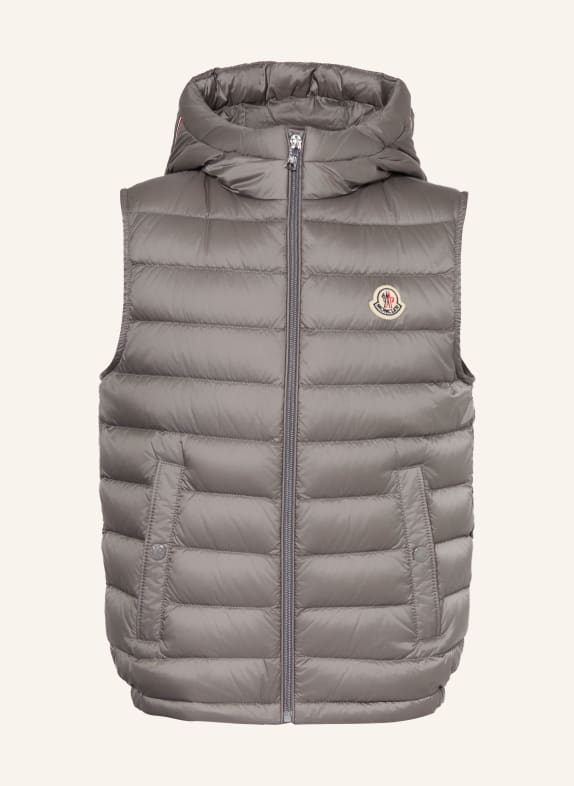 MONCLER enfant Daunenweste UZAY GRAU / ROT / DUNKELBLAU